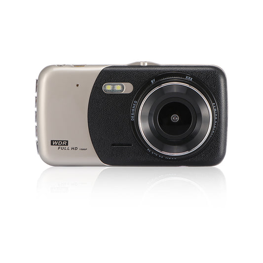 4" Dual Lens 1080P FHD 1.0MP Dash Camera Car DVR