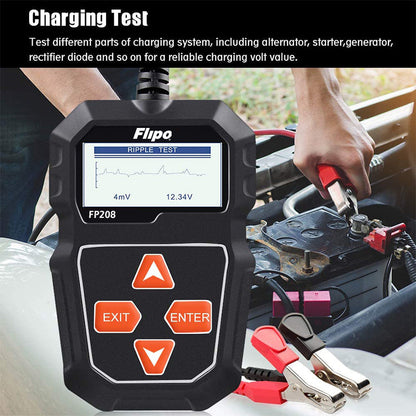 Flipo FP208 Digital Battery Tester, for Automobiles & Motorsport