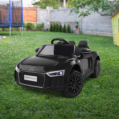 Kids Ride On Car Audi R8 Licensed Electric 12V Black